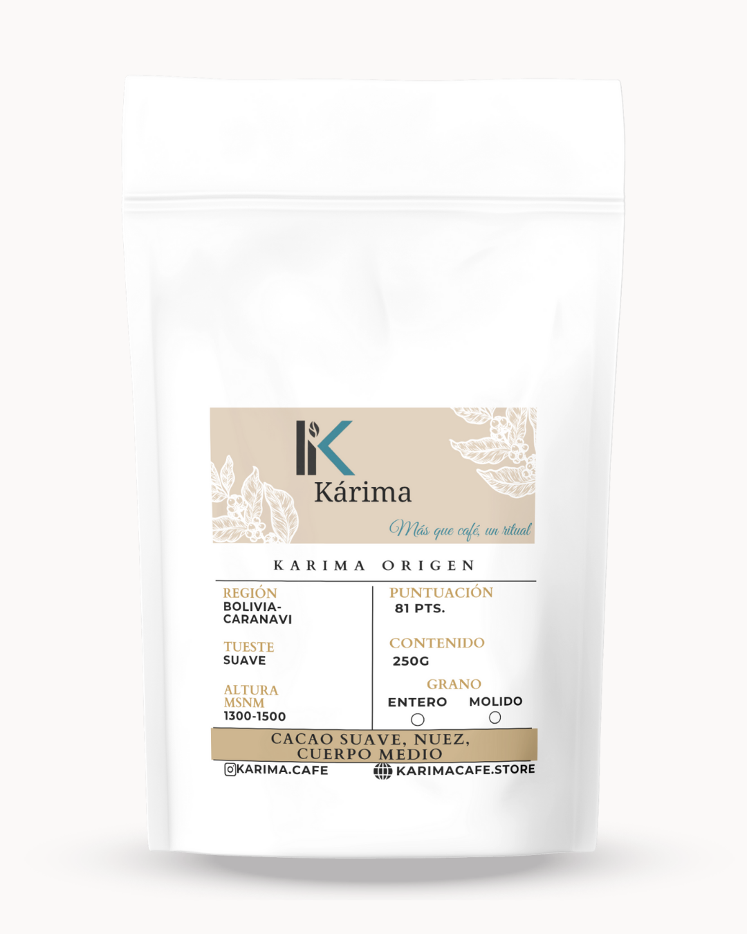 KÁRIMA ORIGEN– Café suave y equilibrado