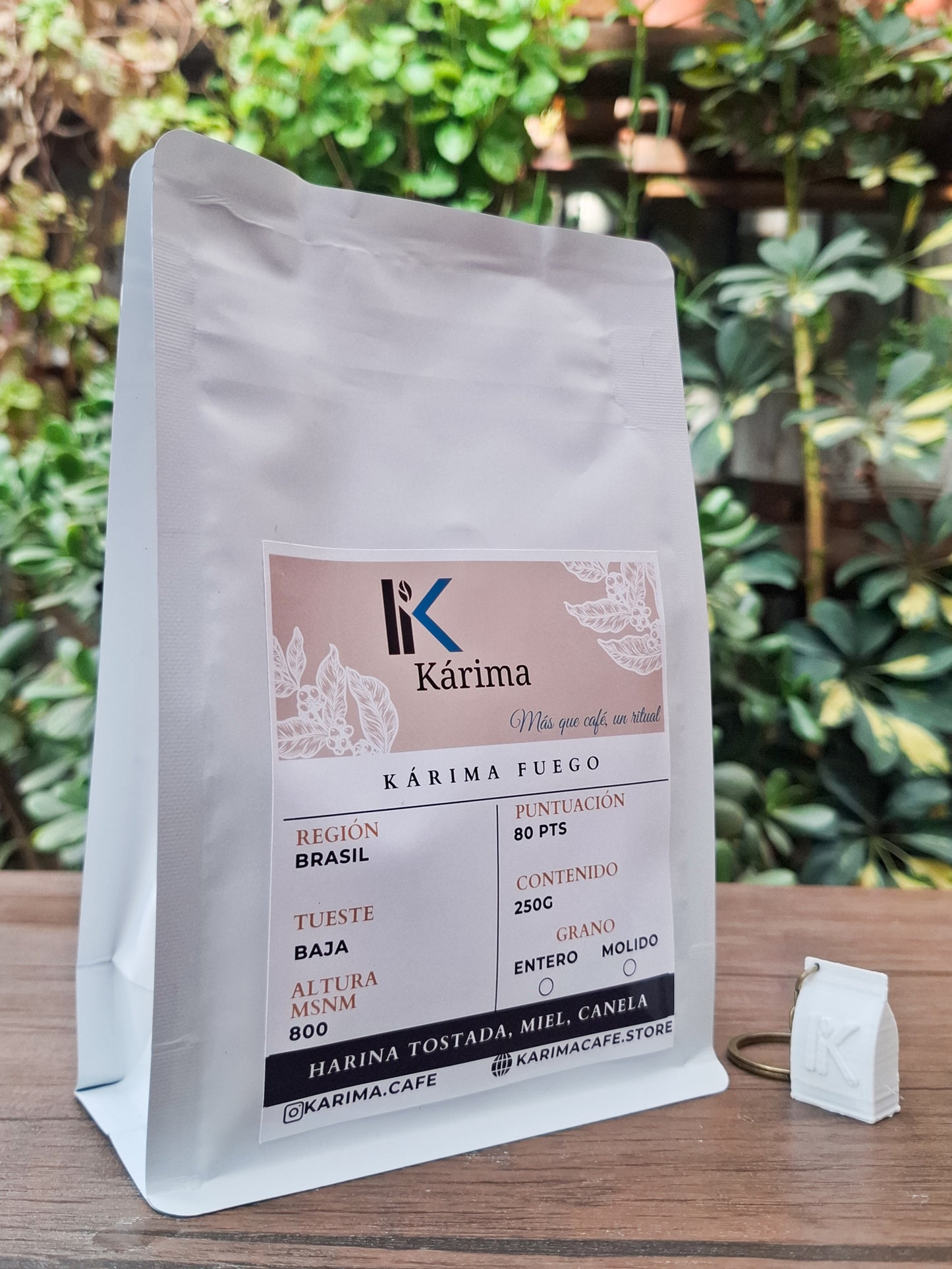 Kárima Fuego- Café intenso, con notas cálidas y baja acidez