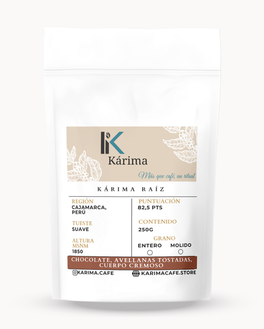 Kárima Raíz- Café cremoso con sabor profundo y perfil especiado