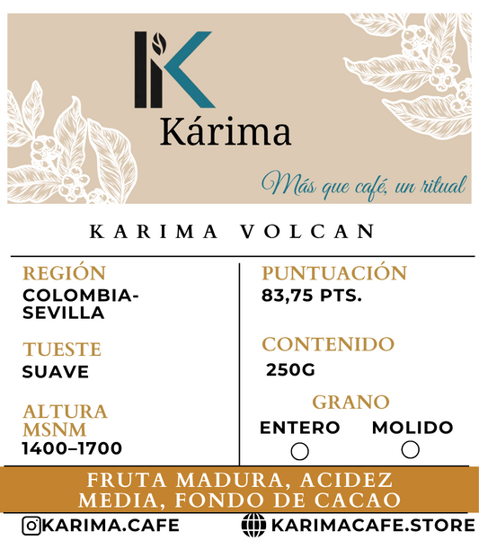 KÁRIMA VOLCÁN – Café con carácter y notas frutales